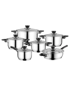 BergHOFF Essentials Gourmet Cookware Set With Handles, 12 Pieces