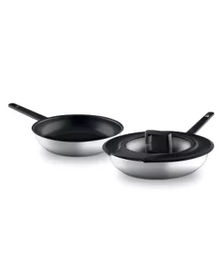 BergHOFF Gem Fry Pan Set With Downdraft Handles, 3 Pieces