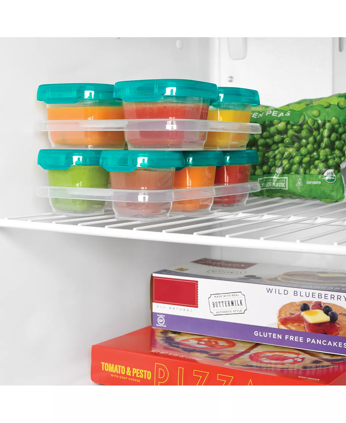 OXO Tot 12-Pc. Plastic Freezer Food Storage Container Set With Tray 10 OXO Tot 12-Pc. Plastic Freezer Food Storage Container Set With Tray - Image 8