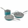 Gotham Steel 5-Pc. Nonstick Ti-Ceramic Cookware Set, Ocean Blue -Hot Sale All Lighting Shop 18533835 fpx