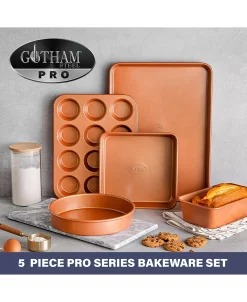Gotham Steel Nonstick 5 Piece Bakeware Set -Hot Sale All Lighting Shop 18854346 fpx