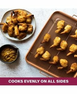 Gotham Steel 14 X 12 Non-Stick Ti-Ceramic Heat Circulating Crisper Tray 18 Gotham Steel 14 X 12 Non-Stick Ti-Ceramic Heat Circulating Crisper Tray -Hot Sale All Lighting Shop 18856292 fpx