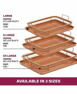 Gotham Steel 14 X 12 Non-Stick Ti-Ceramic Heat Circulating Crisper Tray 15 Gotham Steel 14 X 12 Non-Stick Ti-Ceramic Heat Circulating Crisper Tray -Hot Sale All Lighting Shop 18856295 fpx