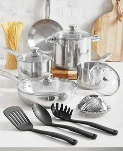 Tools Of The Trade Stainless Steel 13-Pc. Cookware Set