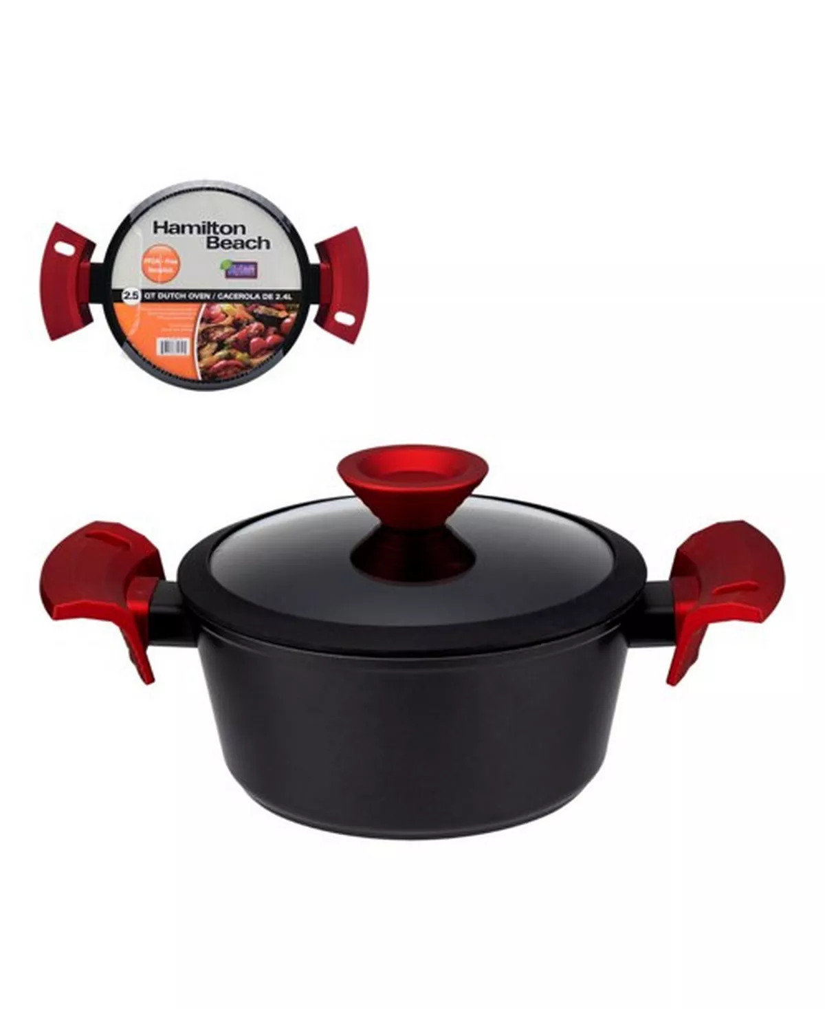 Hamilton Beach 2.5 Quart Dutch Oven With Soft Touch Handles 4 Hamilton Beach 2.5 Quart Dutch Oven With Soft Touch Handles - Image 2