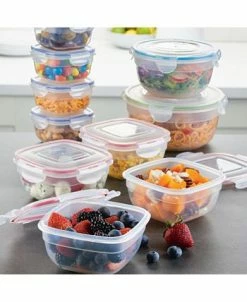 Lock N Lock Easy Essentials Color Mates 20-Pc. Food Storage Container Set -Hot Sale All Lighting Shop 19660363 fpx