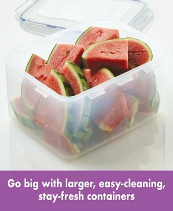 Lock N Lock Easy Essentials Rectangular 186-Oz. Food Storage Container 8 Lock N Lock Easy Essentials Rectangular 186-Oz. Food Storage Container - Image 6