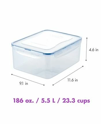 Lock N Lock Easy Essentials Rectangular 186-Oz. Food Storage Container 7 Lock N Lock Easy Essentials Rectangular 186-Oz. Food Storage Container - Image 5