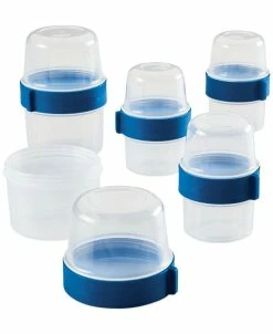 Lock N Lock Easy Essentials Twist Two Way Food Storage Container Set, 10-Piece, Clear