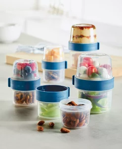 Lock N Lock Easy Essentials Twist Two Way Food Storage Container Set, 10-Piece, Clear -Hot Sale All Lighting Shop 21224023 fpx