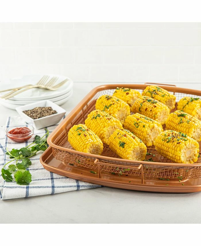 Gotham Steel 14 X 12 Non-Stick Ti-Ceramic Heat Circulating Crisper Tray 3 Gotham Steel 14 X 12 Non-Stick Ti-Ceramic Heat Circulating Crisper Tray