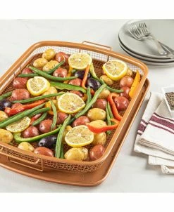 Gotham Steel Non-Stick Ti-Ceramic Heat Circulating XXL Crisper Tray