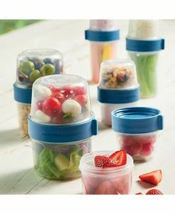 Lock N Lock Easy Essentials Twist Two Way Food Storage Container Set, 12-Piece, Clear -Hot Sale All Lighting Shop 22114260 fpx