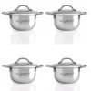 BergHOFF Covered Mini 4-Piece Pots Set