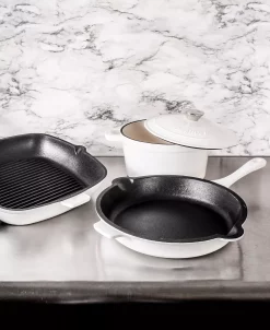 BergHOFF Neo Cast Iron Grill Pan, Fry Pan And 3 Quart Dutch Oven, Set Of 3 -Hot Sale All Lighting Shop 22227378 fpx