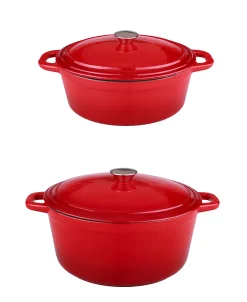 BergHOFF Neo Cast Iron Stockpot And Covered Dutch Ovens, Set Of 2