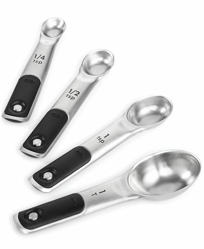 OXO Good Grips Set Of 4 Stainless Steel Magnetic Measuring Spoons 3 OXO Good Grips Set Of 4 Stainless Steel Magnetic Measuring Spoons
