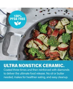 Gotham Steel Ocean Blue Series Ti-Ceramic Nonstick 5-Qt. Stockpot & Lid -Hot Sale All Lighting Shop 23333930 fpx