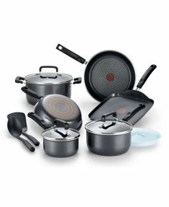 T-Fal Signature Titanium 12 Piece Nonstick Cookware Set