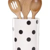 Kate Spade CLOSEOUT! New York All In Good Taste Deco Dot Utensil Crock And Wooden Utensils -Hot Sale All Lighting Shop 2893400 fpx