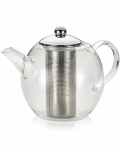 BonJour Glass Teapot With Shut-Off Infuser