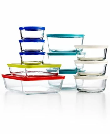 Pyrex 22 Piece Food Storage Container Set, Created For Macy's 4 Pyrex 22 Piece Food Storage Container Set, Created For Macy's - Image 2