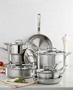 Cuisinart Multiclad Pro Tri-Ply Stainless Steel 12 Piece Cookware Set