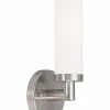 Livex Aero 1- Light Brushed Nickel Sconce
