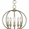 Livex Milania 5- Light Metal Pendant