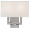 Livex Hollborn 2-Light Brushed Nickel Sconce