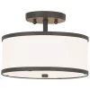 Livex Park Ridge Metal 11'' Semi Flush Mount