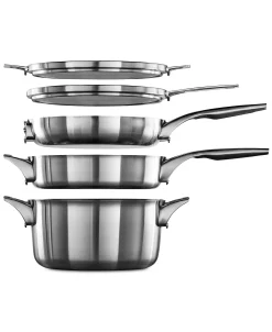 Calphalon Premier 10-Pc. Space-Saving Stainless Steel Cookware Set -Hot Sale All Lighting Shop 8777716 fpx
