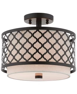 Livex Arabesque 2-Light Semi Flush