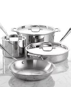 All-Clad Stainless Steel Cookware Set, Created For Macy's, 7 Piece -Hot Sale All Lighting Shop 937502 fpx