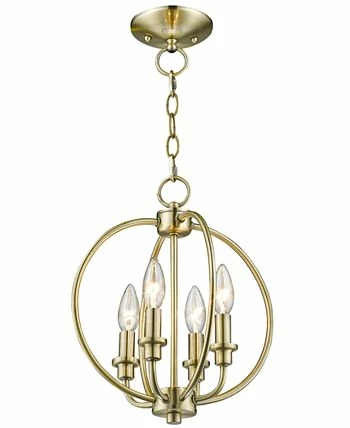 Livex Milania 4- Light Metal Pendant 9 Livex Milania 4- Light Metal Pendant - Image 7
