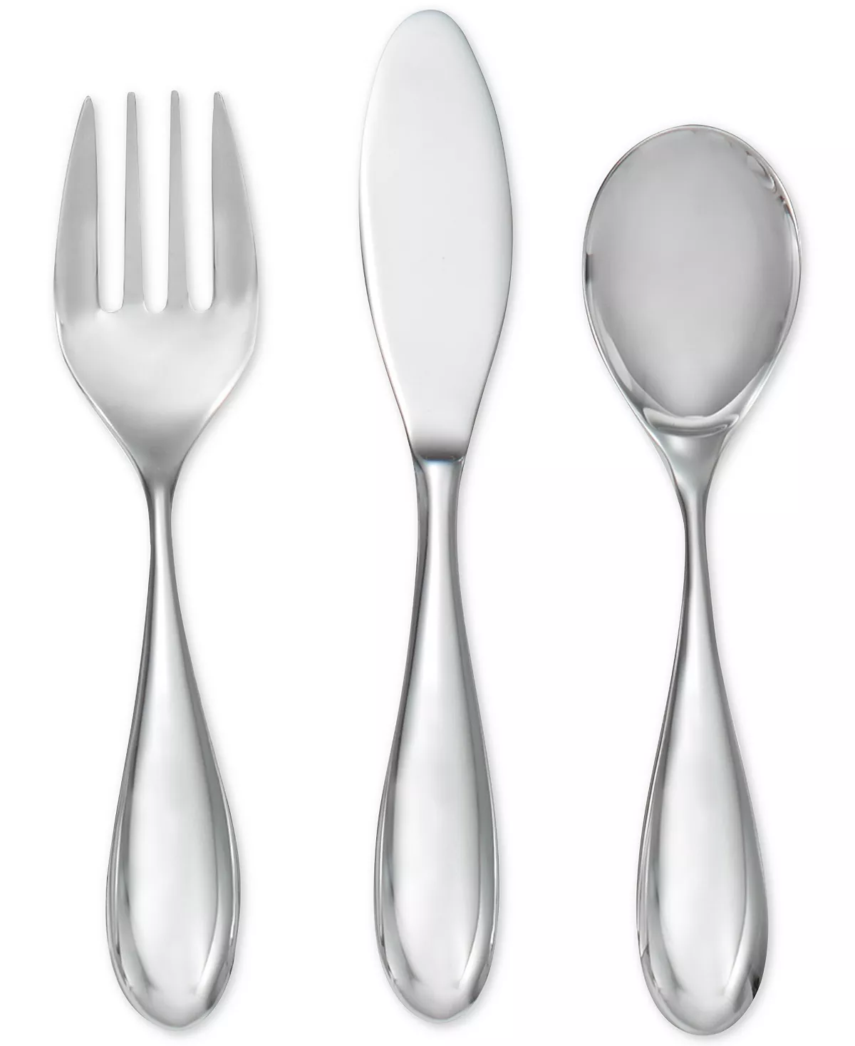 Nambé Kibo Toddler Flatware Set 3 Nambé Kibo Toddler Flatware Set