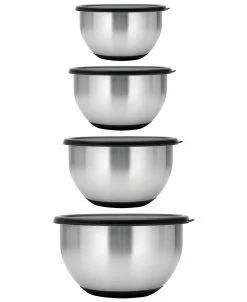 BergHOFF Essentials Collection Geminis Stainless Steel 8-Pc. Mixing Bowl Set