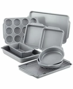 Farberware Nonstick Bakeware Set With Cooling Rack, 10-Piece