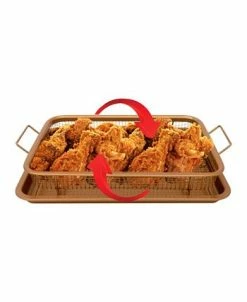 Gotham Steel 14 X 12 Non-Stick Ti-Ceramic Heat Circulating Crisper Tray 13 Gotham Steel 14 X 12 Non-Stick Ti-Ceramic Heat Circulating Crisper Tray -Hot Sale All Lighting Shop 9952613 fpx