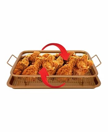 Gotham Steel 14 X 12 Non-Stick Ti-Ceramic Heat Circulating Crisper Tray 5 Gotham Steel 14 X 12 Non-Stick Ti-Ceramic Heat Circulating Crisper Tray - Image 3