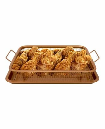 Gotham Steel 14 X 12 Non-Stick Ti-Ceramic Heat Circulating Crisper Tray 4 Gotham Steel 14 X 12 Non-Stick Ti-Ceramic Heat Circulating Crisper Tray - Image 2